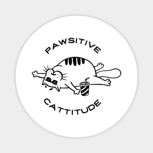 pawsitive cattitude Magnet